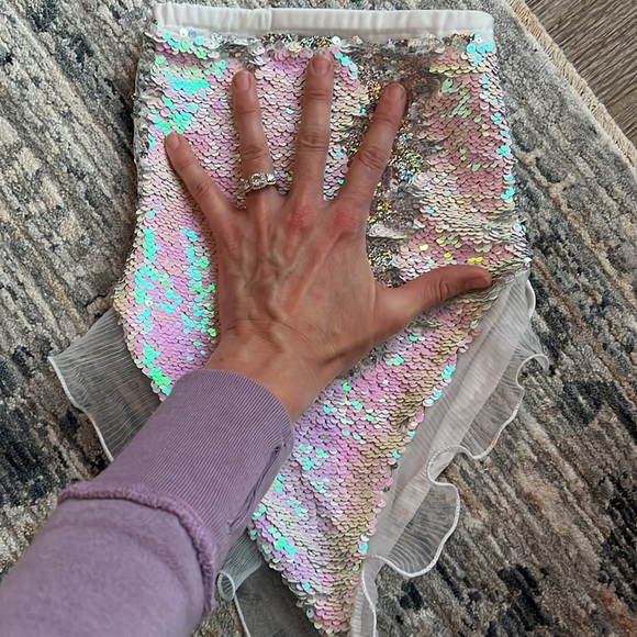 Mermaid swimsuit 🧜‍♀️seashell scales 🐚with mermaid flip sequin Tail Coverup - Picture 10 of 13